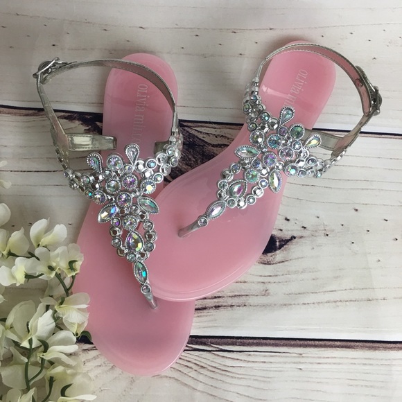 olivia miller jelly sandals